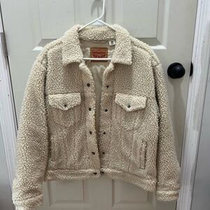 Levi's Beige Sherpa Jacket